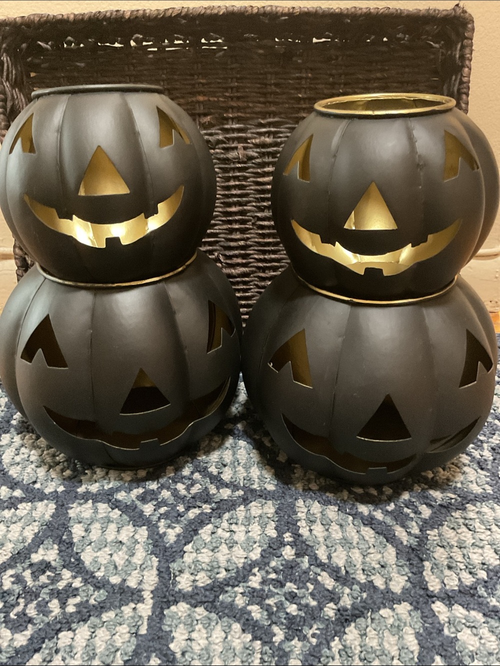 Pottery Barn Metal Jack-O-Lantern